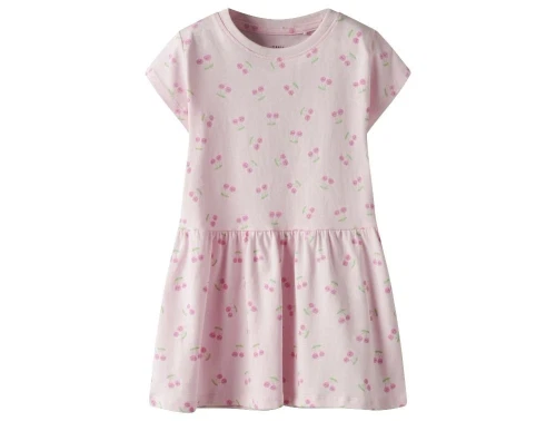 Lyserød Name It kjole med kirsebaerprint 13228156 ballerina cherries